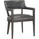 Brylea Brown / Brentwood Charcoal Leather Dining Armchair